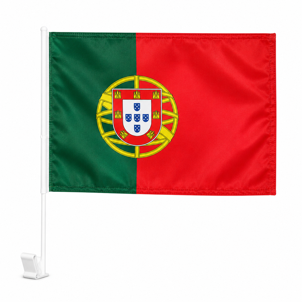 Portugal Autoflagge mit Fensterhalter
