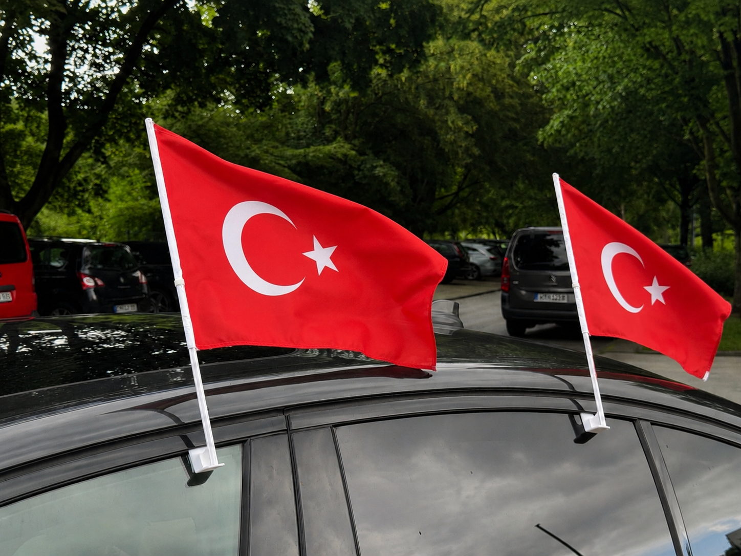 Türkei Autoflagge mit Fensterhalter