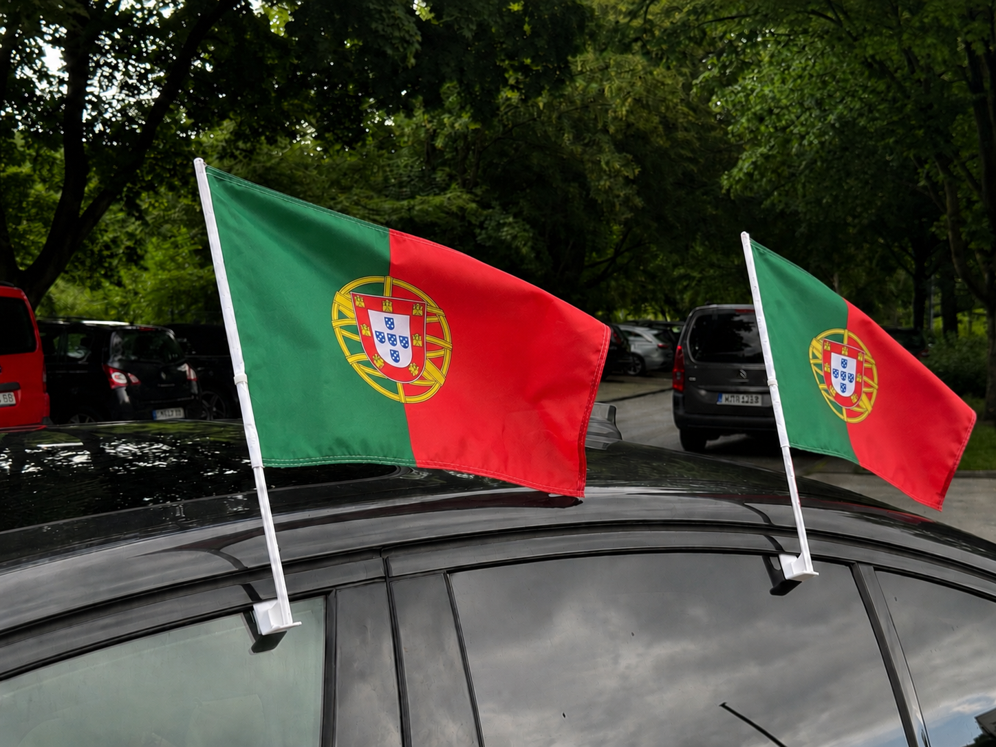 Portugal Autoflagge mit Fensterhalter