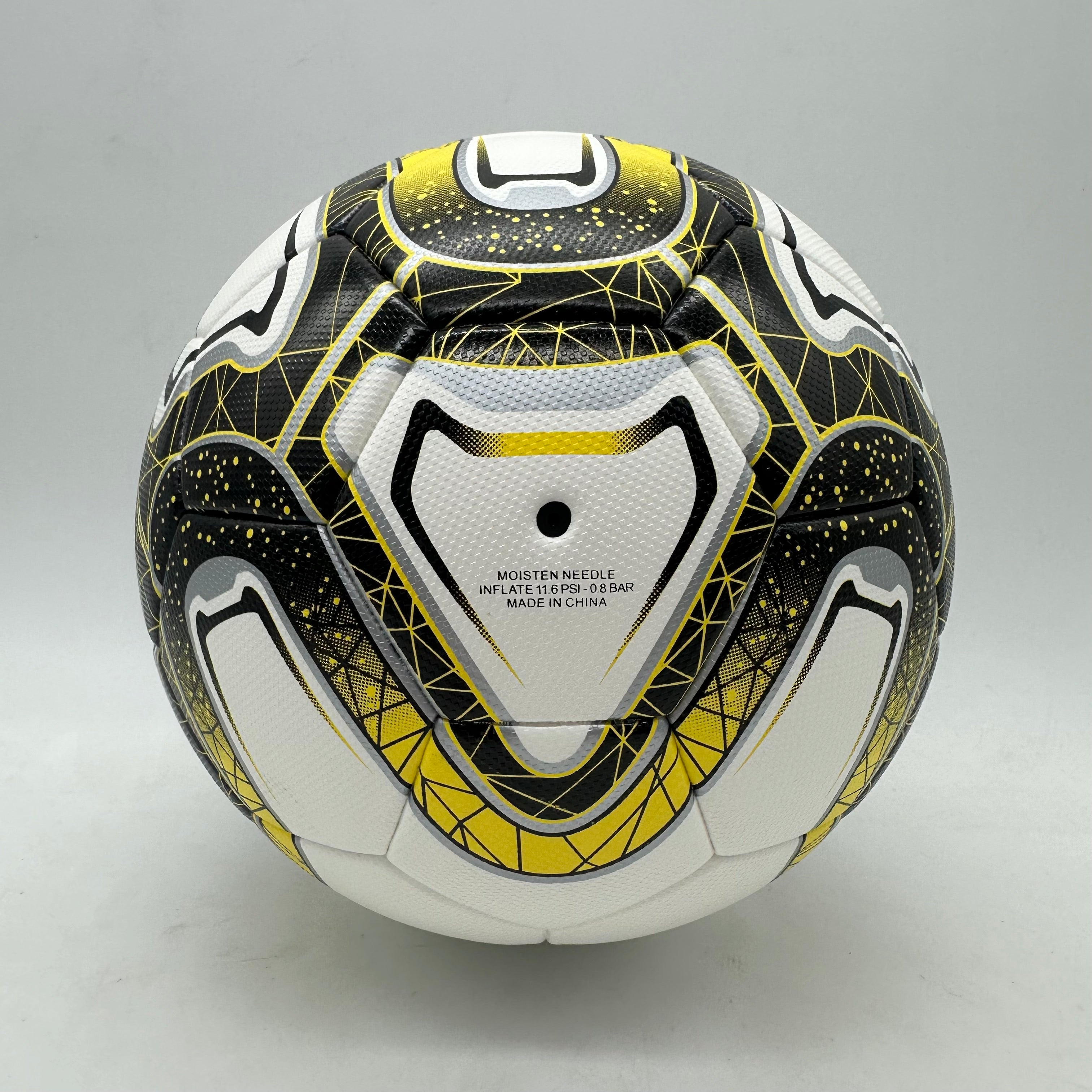 CsAtheltics Fußball Schwarz Gelb Größe 5 mit Luftpumpe