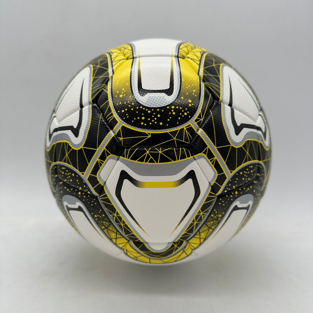 CsAtheltics Fußball Schwarz Gelb Größe 5 mit Luftpumpe