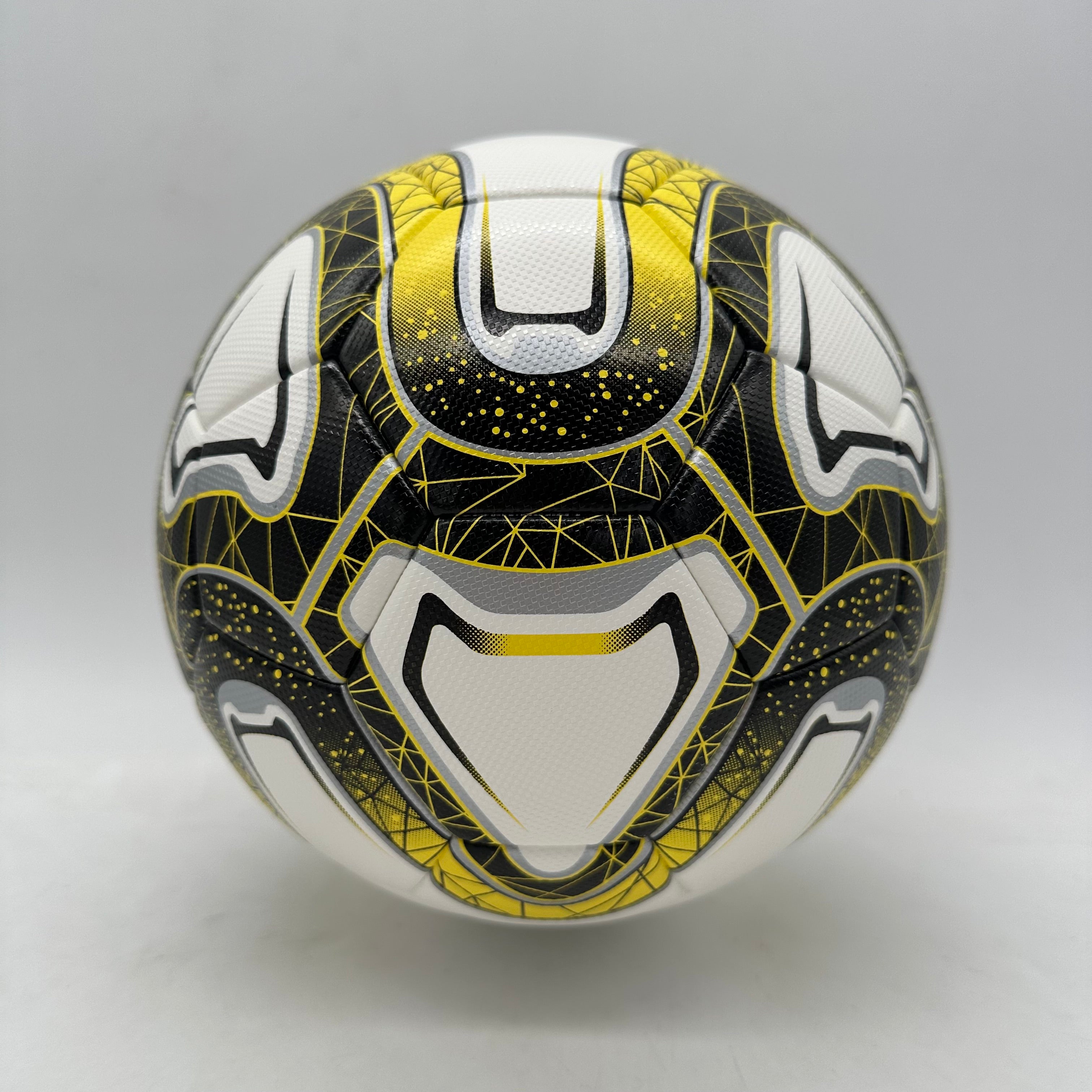 CsAtheltics Fußball Schwarz Gelb Größe 5 mit Luftpumpe